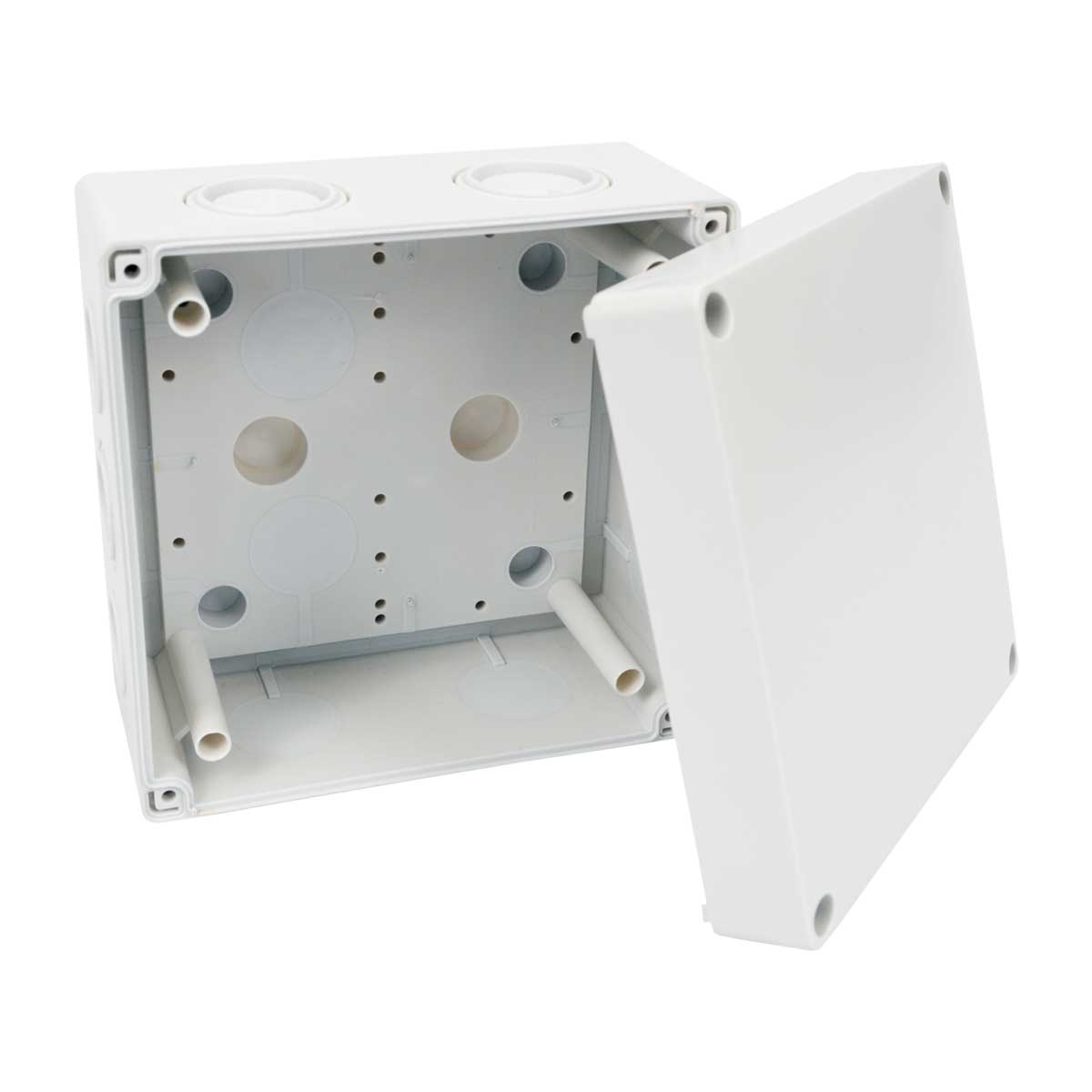 Kopp 340604504 Junction Box Profi-Pack 10x Surface-Mounted for Damp Room 75 x 75 x 35mm Grey 