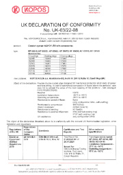 Conformity declaration UKCA