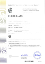 Certificate ESČ Certificate ESČ