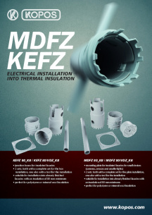 MDFZ and KEFZ - electrical installation into thermal insulation